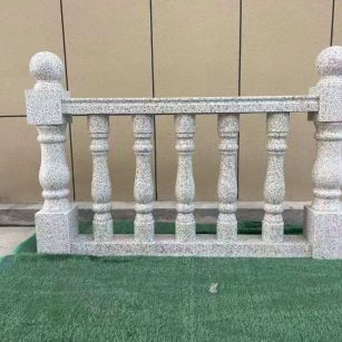 菏泽芝麻白阳台栏杆 花岗岩栏杆