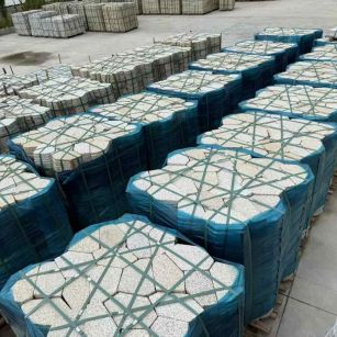 菏泽黄金麻冰裂纹 碎拼